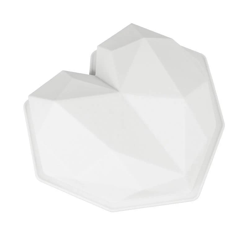 Grand diamant coeur Silicone moule grand amour coeur gâteau Fondant bricolage moule gâteaux Mousse c