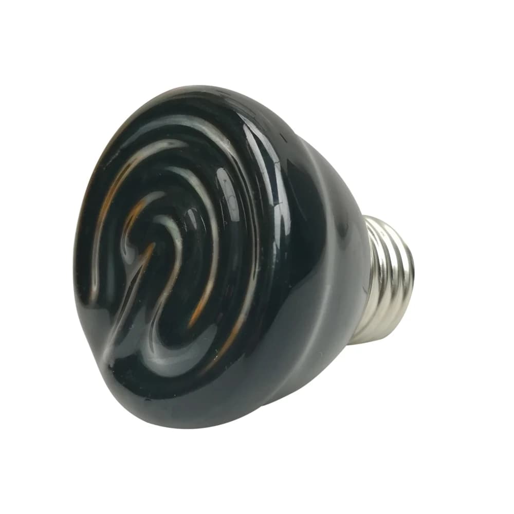 Lampe chauffante infrarouge lointain 220V, émetteur céramique noir, ampoule chauffante E27 pour anim