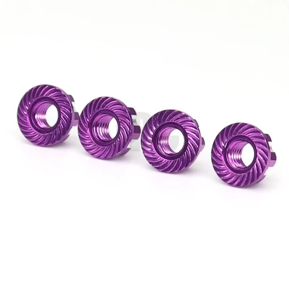 Écrou de pneu M4 en alliage d'aluminium pour TRAXXAS TRX4 TRX6 axial scx10 HSP YOKOMO D90 D110 Slash