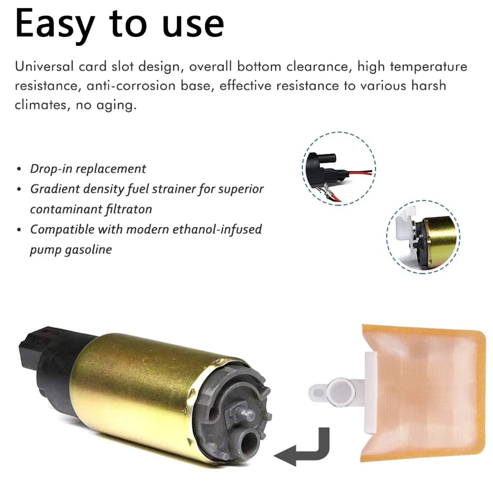 Pompe à carburant électrique universelle 12V, 125Lph, pour Kia Suzuki Dodge Ford Honda Acura chevrol