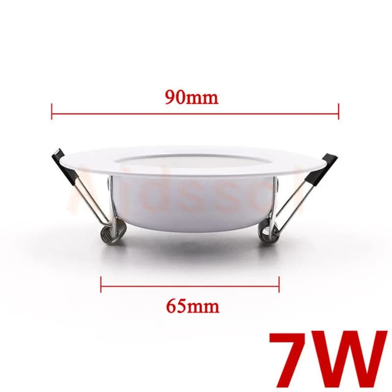 LED Downlight 220V Dimmable trois couleurs gradation 5W 7W 9W 12W 15W encastré LED plafonnier Downli