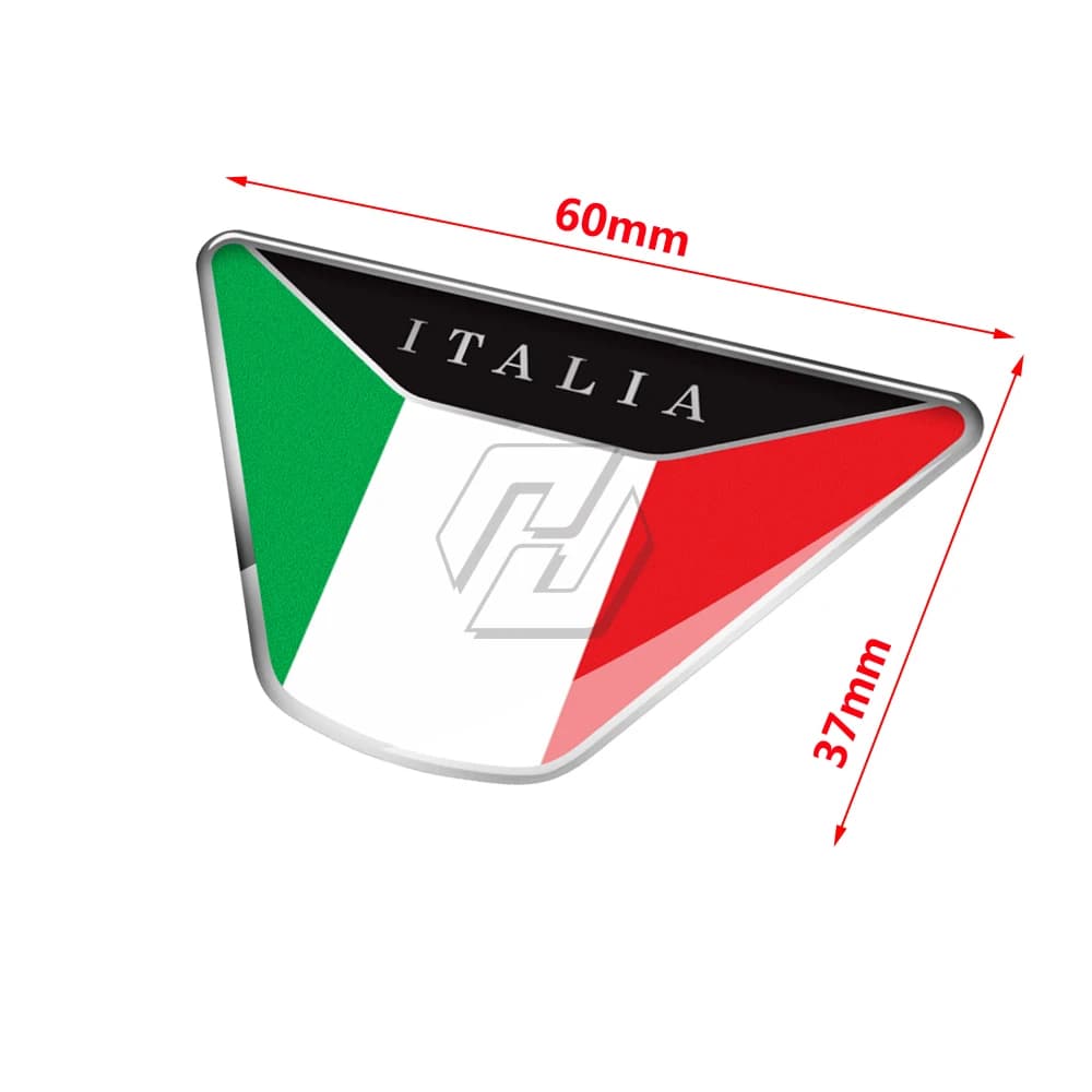Autocollant de moto en résine 3D pour DucSautriumph Piaggio Vespa, étui de sensation italienne, MP3,