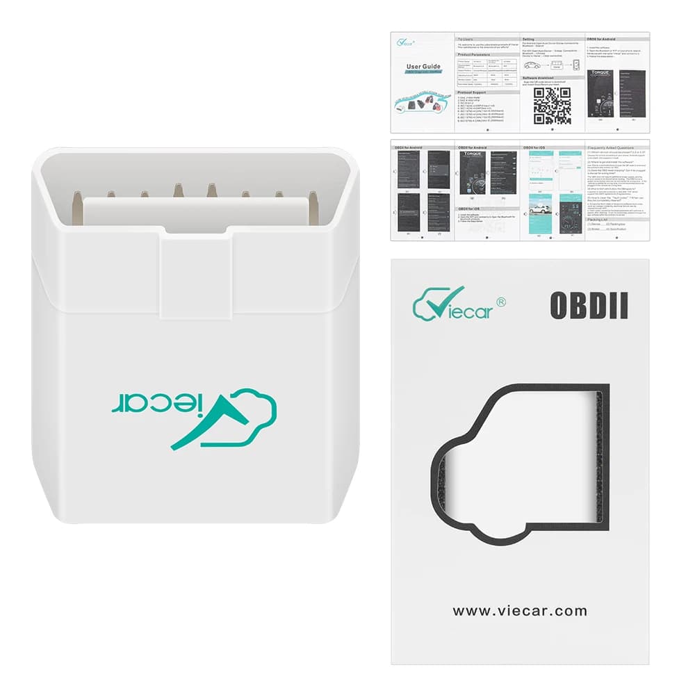 Viecar ELM327 V1.5 Bluetooth 4.0 OBD 2 OBD2 PIC18F25K80 ELM 327 V1 5 OBDII Scanner de Diagnostic de 