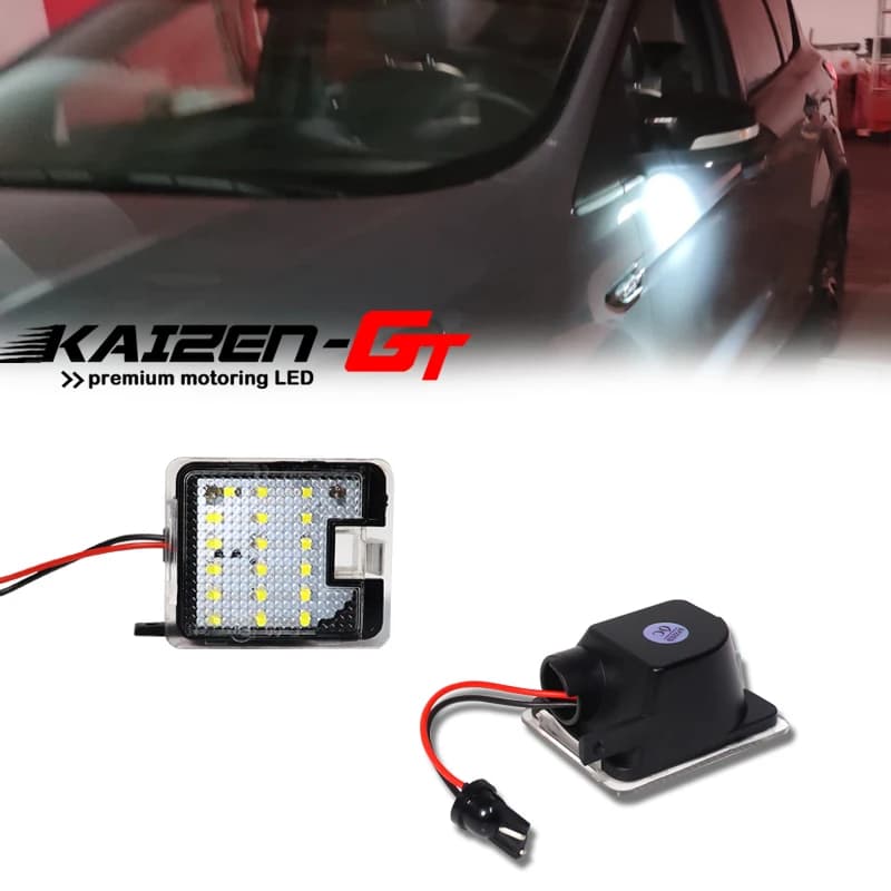 Lampes LED blanches sans erreur sous les rétroviseurs latéraux pour Ford C-Max, Focus, Kuga, Escape,