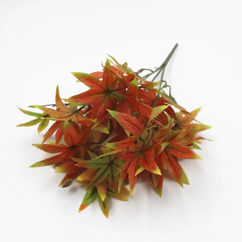 Feuilles d'érable artificielles colorées pour la décoration de table, feuilles d'automne immortalisé