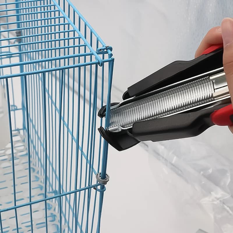 Accessoires de Cage pour animaux, Installation d'anneau de porc, pince de Cage métallique et clous d