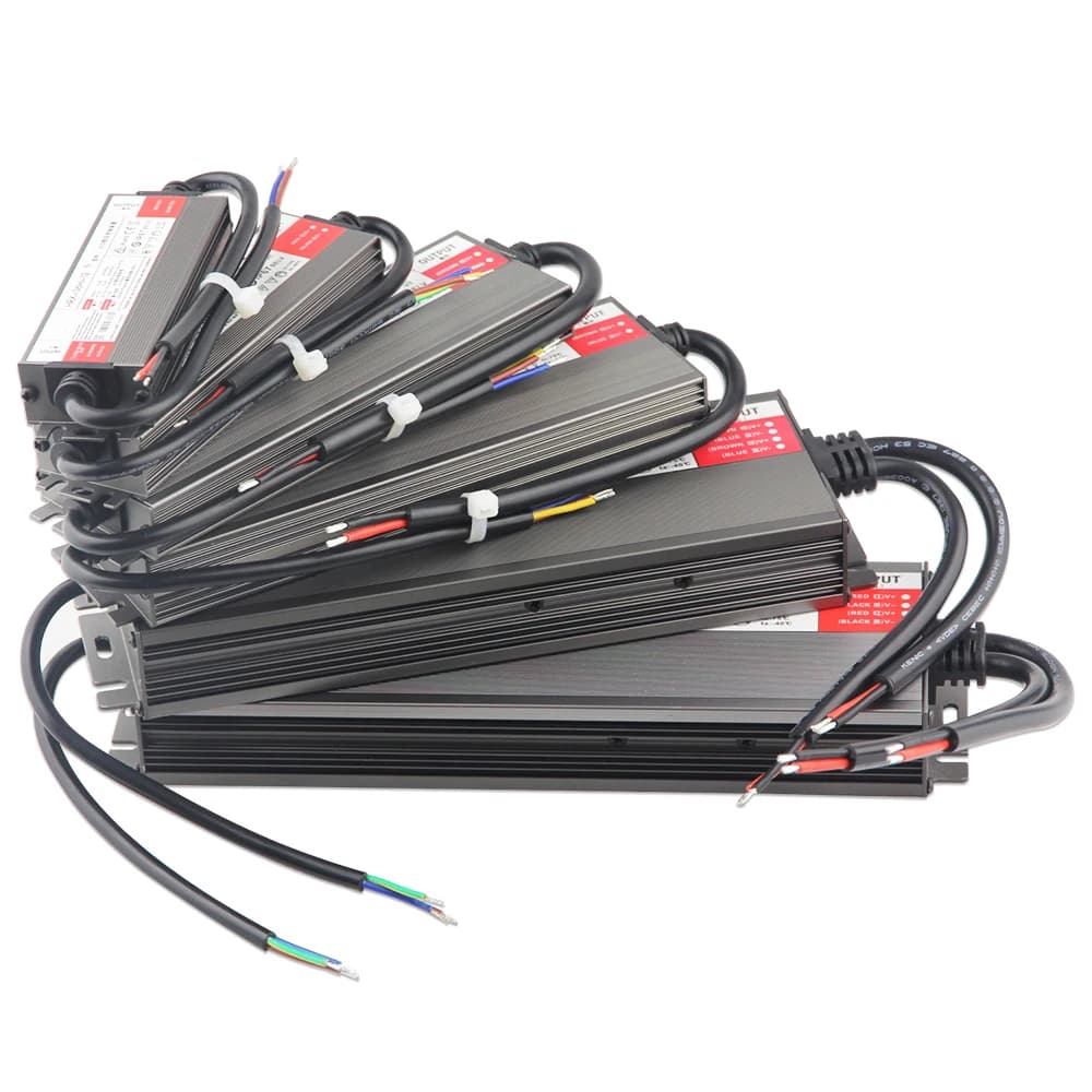 Transformateurs d'éclairage étanches AC 220V à DC 12 V 24V, alimentation de pilote LED 60W 100W 150W