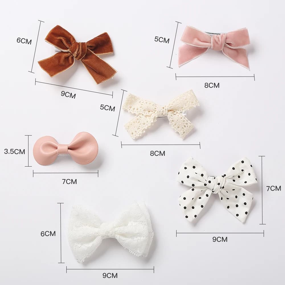 Pinces à cheveux avec nœud papillon imprimé léopard, Barrettes en dentelle de coton et lin pour bébé