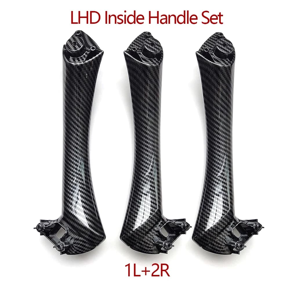Poignée de traction d'accoudoir de porte intérieure en Fiber de carbone LHD RHD, pour BMW série 3 E9