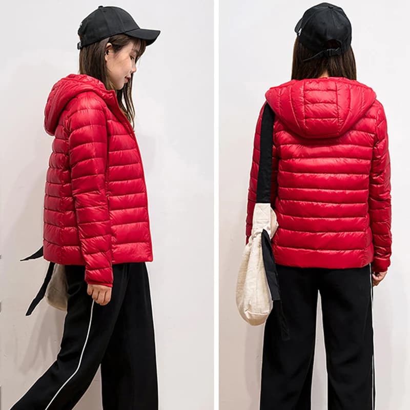 Doudoune Ultralégère 2025 en Duvet de Canard pour Femme, Manteau d'Automne et d'Hiver, Nouvelle Coll