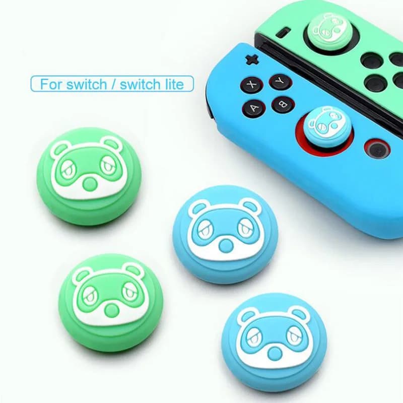 Capuchon de poignée de bâton de pouce souple en Silicone, mignon, housse de Joystick pour Nintendo S