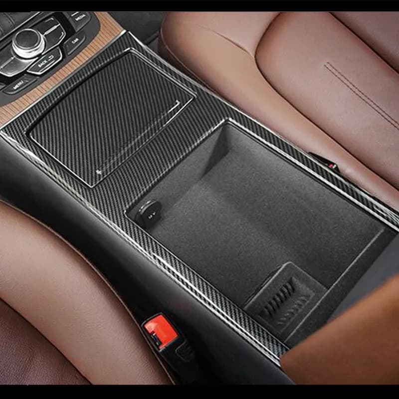 Boîte d'accoudoir de console de voiture, couvercle de panneau de gobelet à eau, garniture de documen
