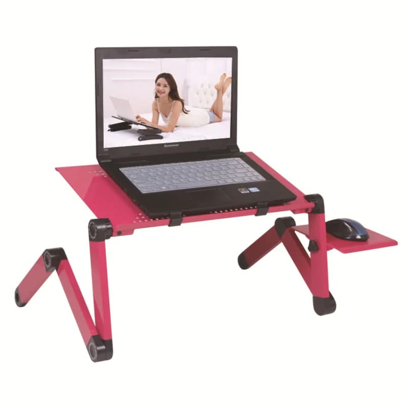 Bureau d'ordinateur portable en alliage d'aluminium anti-corrosion, table pliante de dortoir, bureau