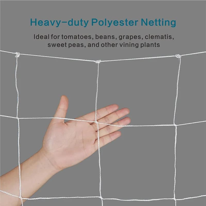 Filet en treillis polyester pour plantes, 1.67x20m, support pour plantes de jardin, fleurs, concombr