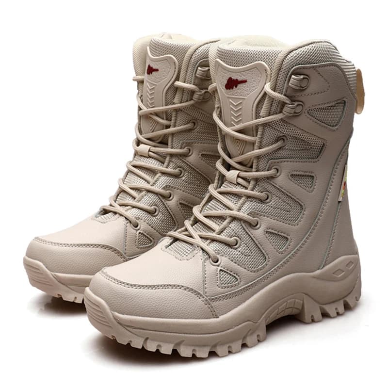 Hiver femmes haut de gamme en plein air en cuir en peluche chaussures de randonnée Trekking femme bo