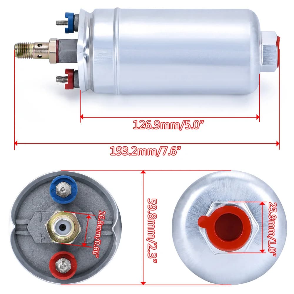 VR-pompe à essence externe de qualité supérieure 044 OEM:0580 254 044 Poulor 300lph livré avec PQY p