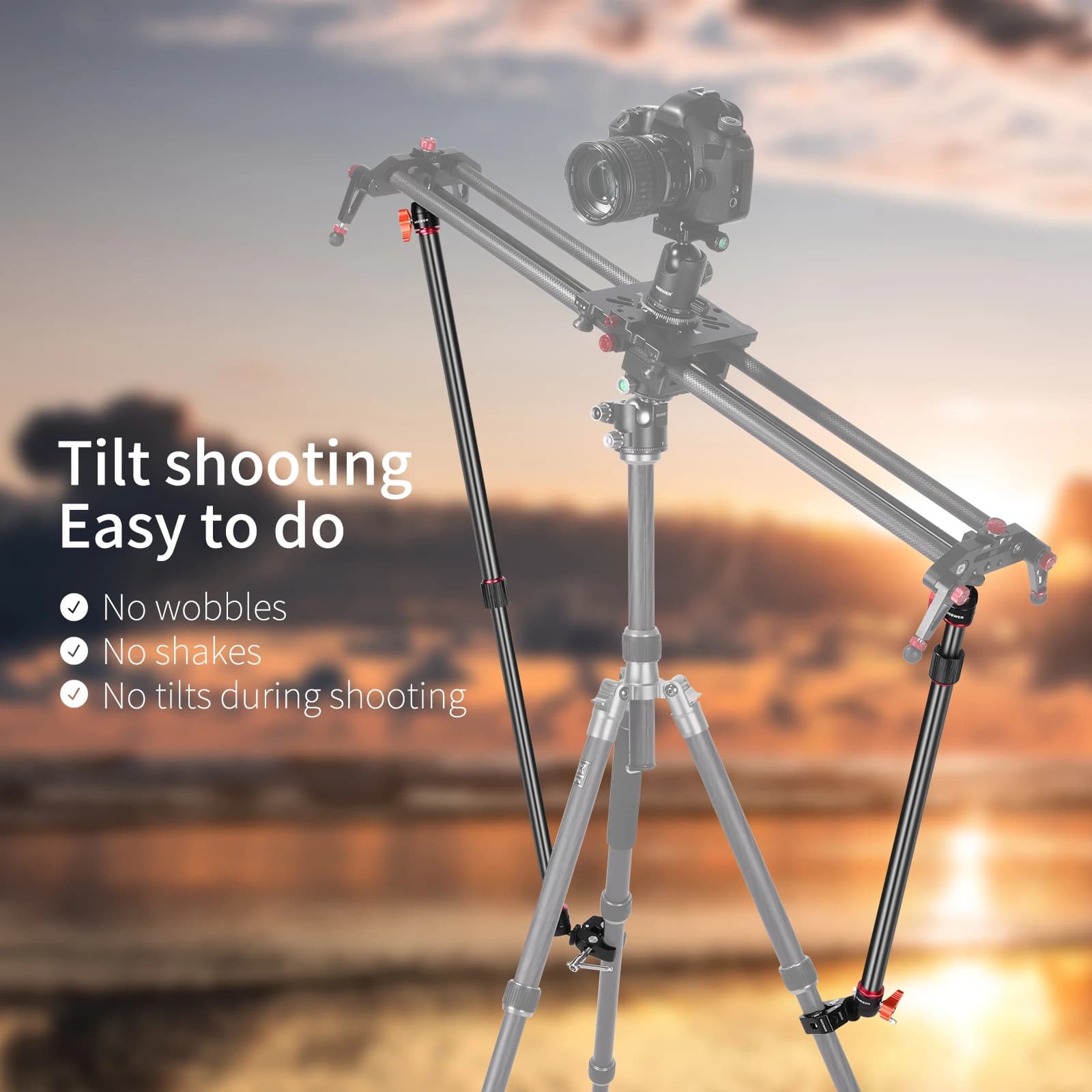 Neewer-Support de curseur de caméra, stabilisateur de bras, trépied réglable, bras pour augmenter in