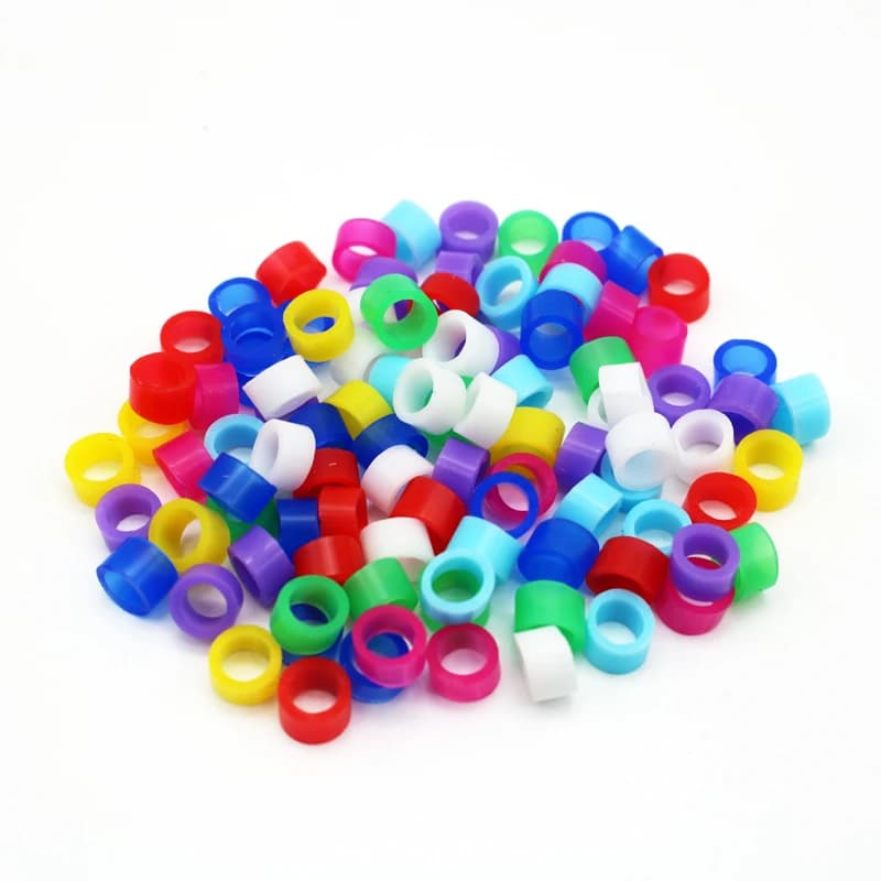 200 pièces anneau d'oiseau bandes de jambe pour perroquet Finch canari Gouldian diamètre 3mm 4mm 5mm