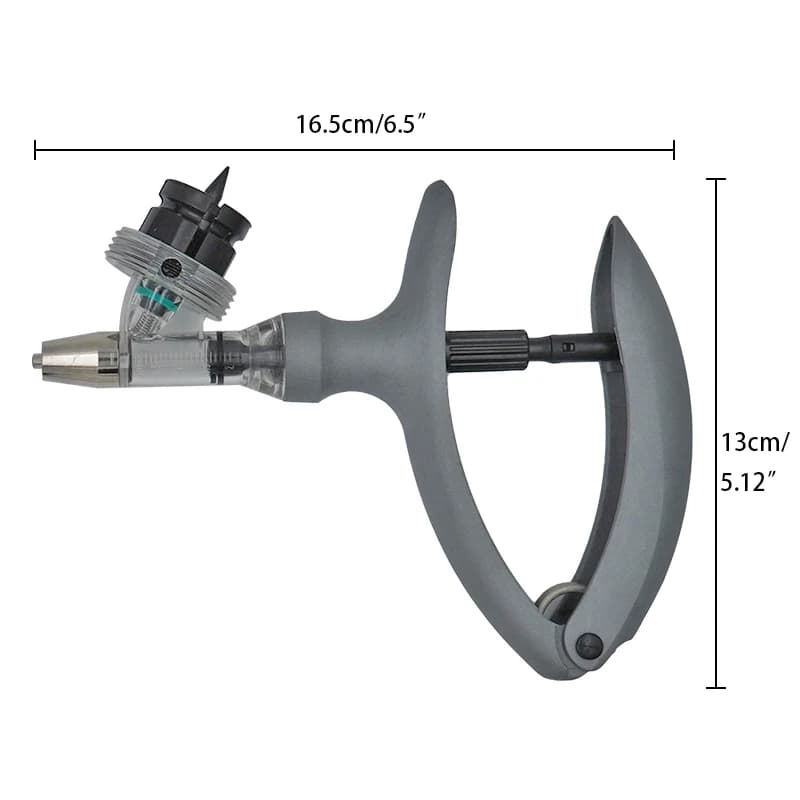Seringue continue vétérinaire automatique, 1ml/2ml/5ml, Injection animale, vaccine réglable pour bét