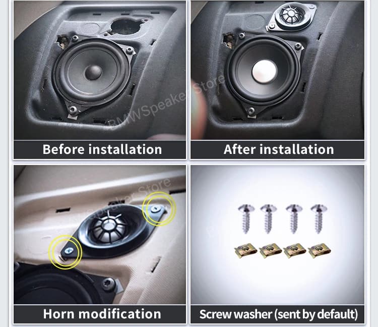 Klaxon avant et arrière de voiture pour BMW, haut-parleurs twecirculation, haut-parleur, accessoires
