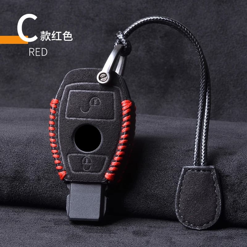 Housse de clé de voiture en cuir, étui porte-clés pour Mercedes Benz CLS CLA GL R SLK AMG A B C S cl