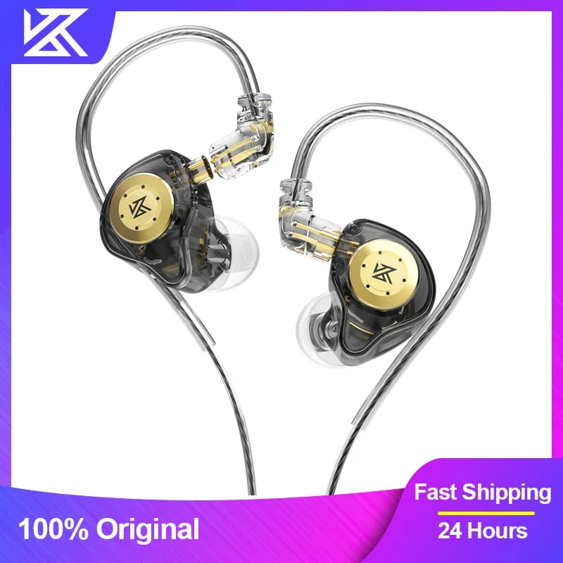 KZ EDX Pro écouteurs dynamique dans l'oreille moniteur HiFi filaire casque basse stéréo jeu musique 