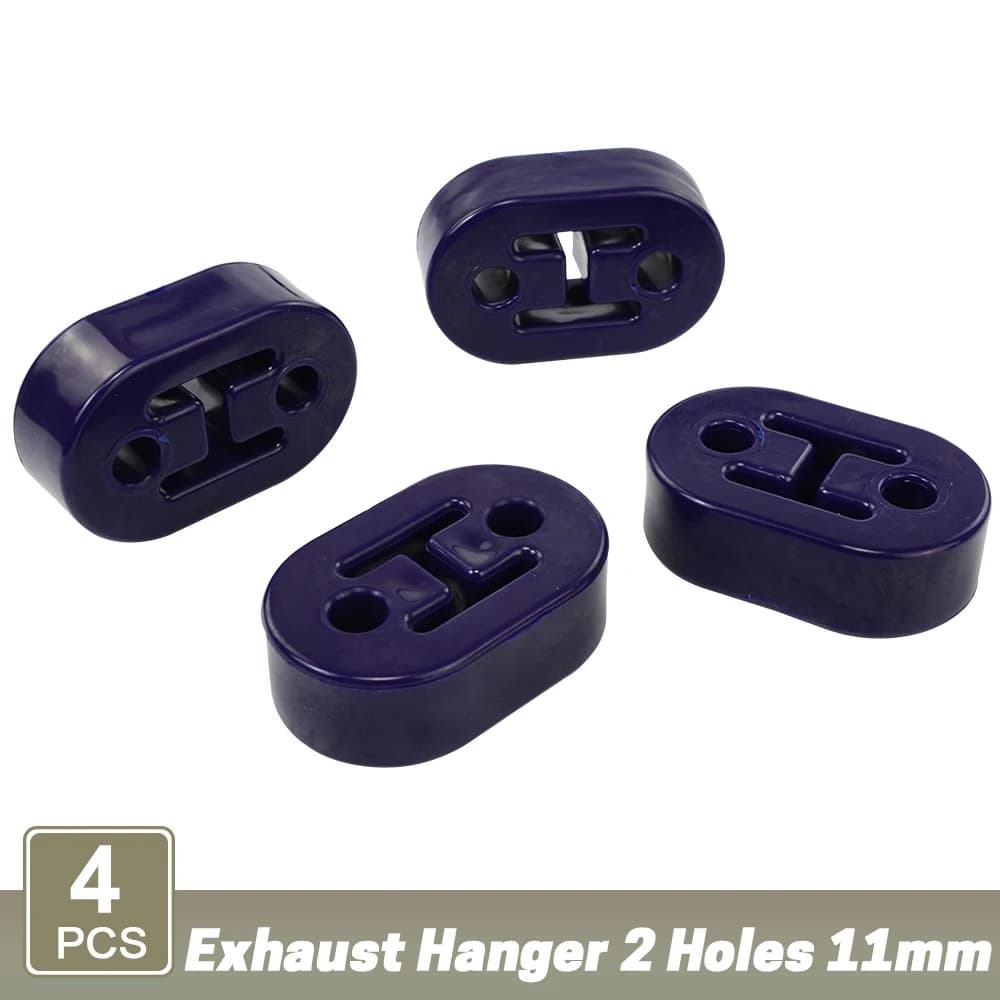 Vr-polyuréthane échappement/silencieux cintres courts 4 pièces/lot universel silencieux cintres roug