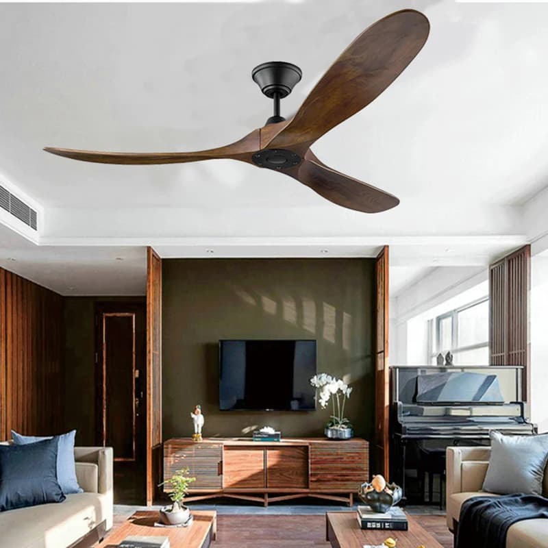 Grand ventilateur de plafond de 60 à 70 pouces, télécommande uniquement, moteur à courant continu, p