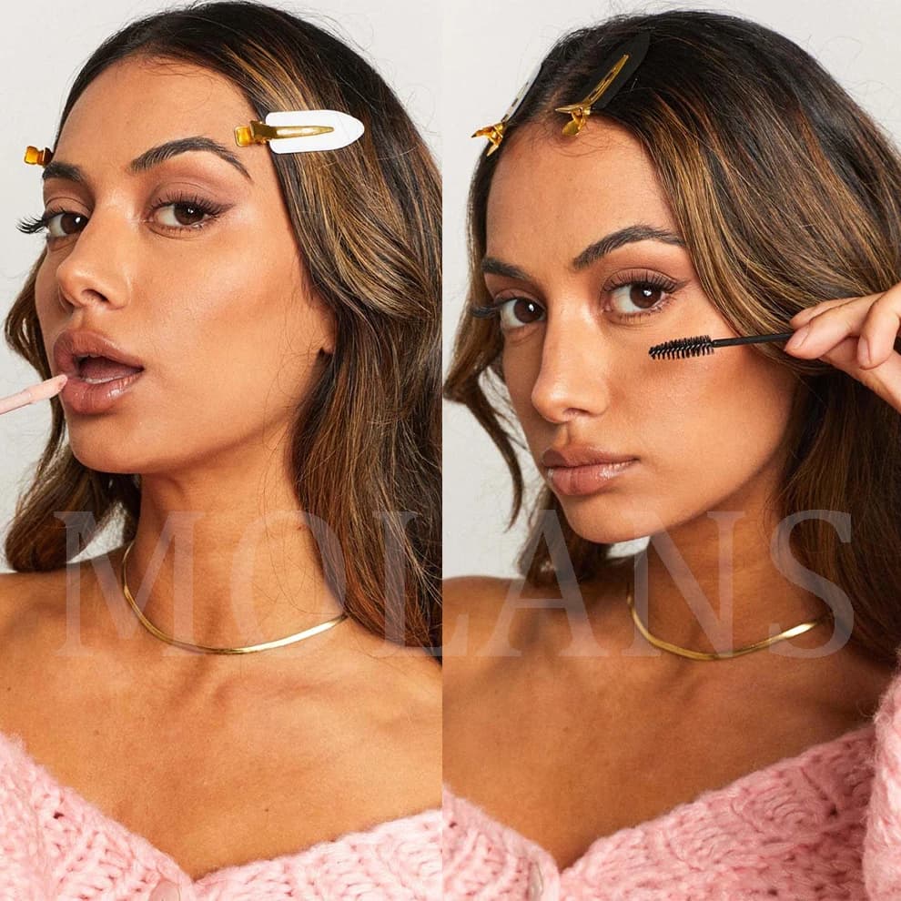 Molans 10 pièces/ensemble pinces à cheveux sans couture sans courbure frange latérale Barrette maqui