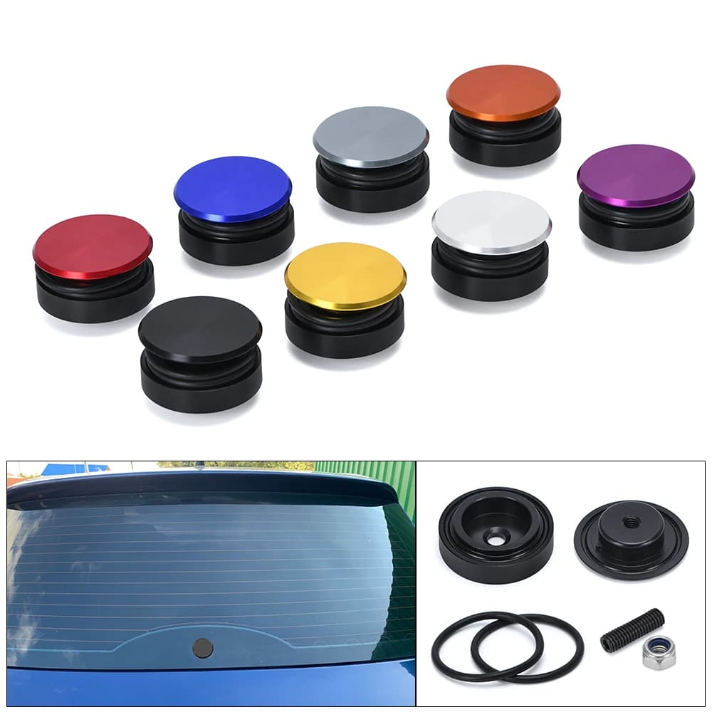 Kit de suppression d'essuie-glace arrière de voiture en aluminium, 1 ensemble, capuchon de prise pou