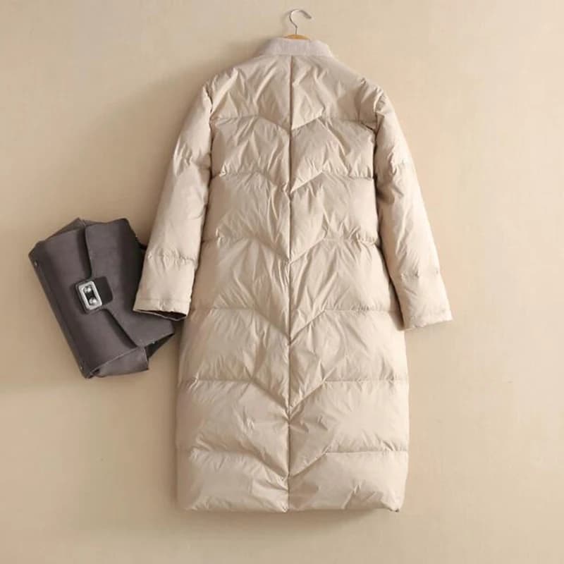 SEDUTMO – Parka longue et chaude en duvet de canard pour femme, manteau épais surdimensionné, décont