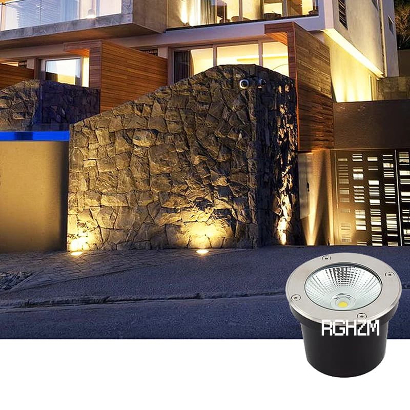 Étanche IP67 3W 5W 10W 12W LED jardin enterré AC110v 220v extérieur encastré pont lumière lampe ente