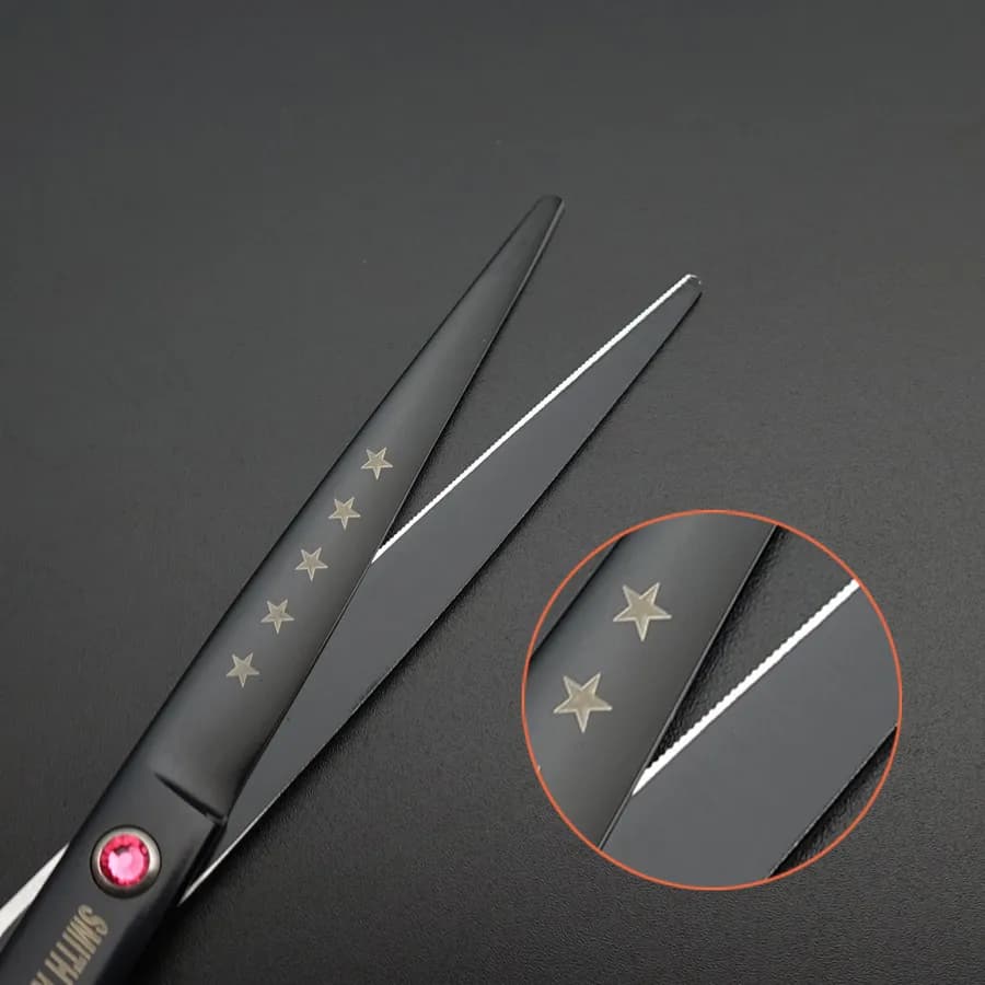 Ciseaux de coiffure professionnels, coupe de fil Laser 5.5 "et 6" et 7 "+ jeu de ciseaux de coiffeur