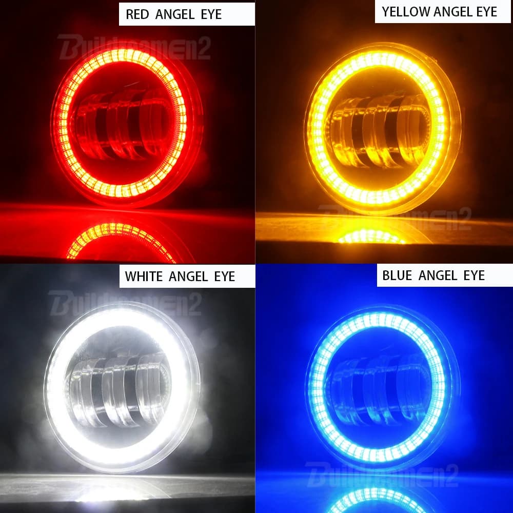 2 X phare antibrouillard œil d'ange de voiture pour Peugeot 3008 207 307 2008 4008 4007 5008 408 407