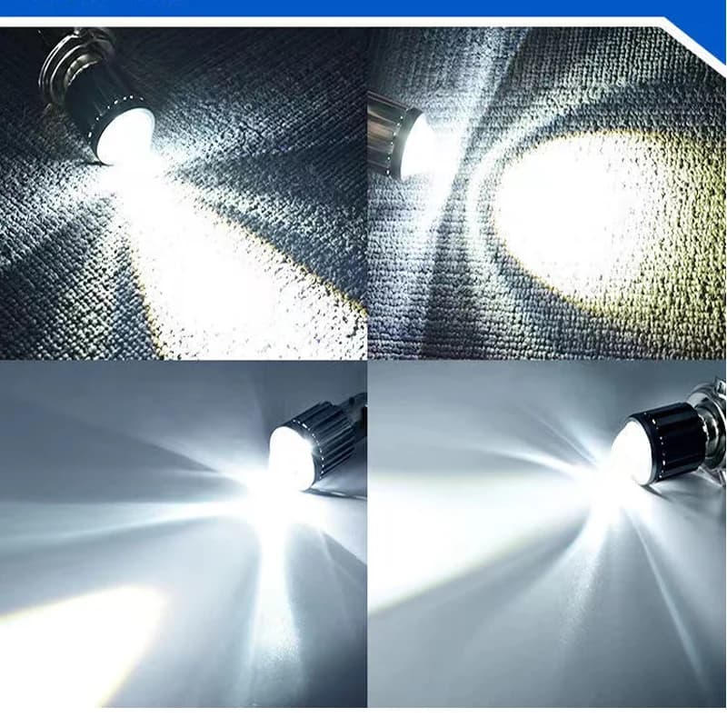 Ampoules de phares de moto, 10000lm H4 LED H6 BA20D 70000LM, lentille CSP blanc jaune, lampe Hi Lo, 