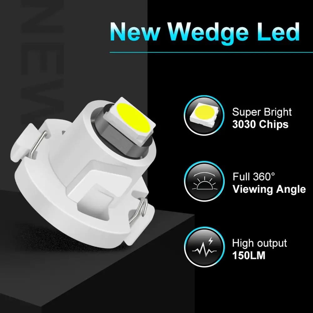 Ampoule LED T3 T4.2 T4.7 Canbus 3030SMD, 10 pièces, lumières intérieures de voiture, indicateur de t