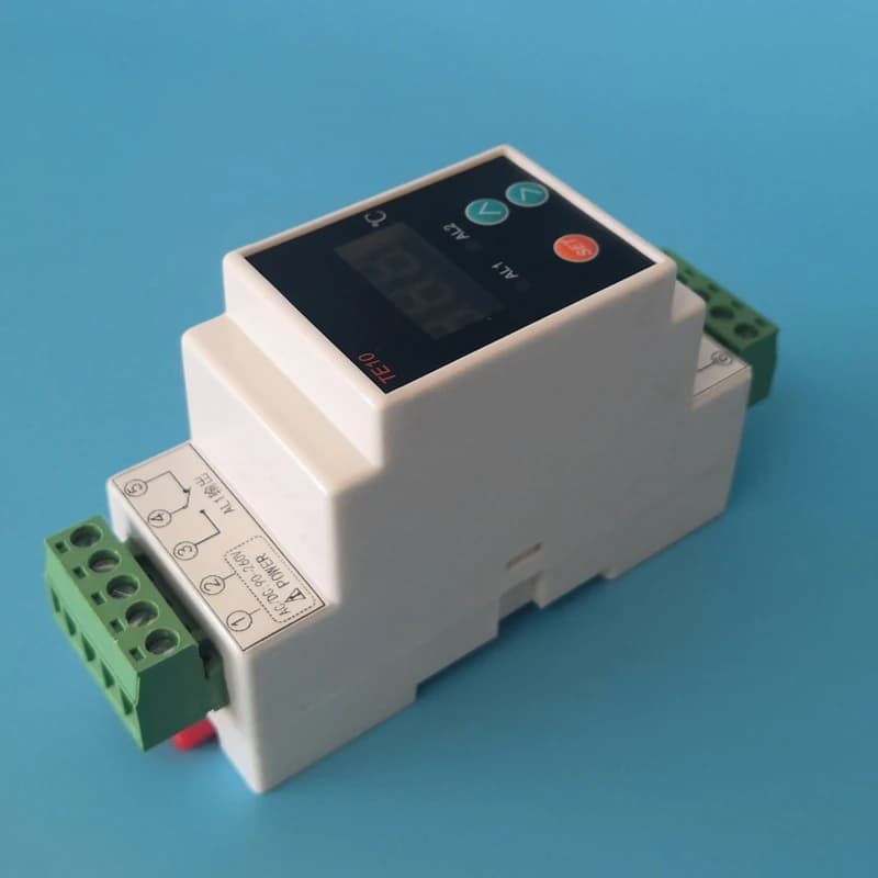 AC90~260V -40~110 ℃   Thermostat sur Rail Din avec capteur, sortie relais bidirectionnelle, contrôle