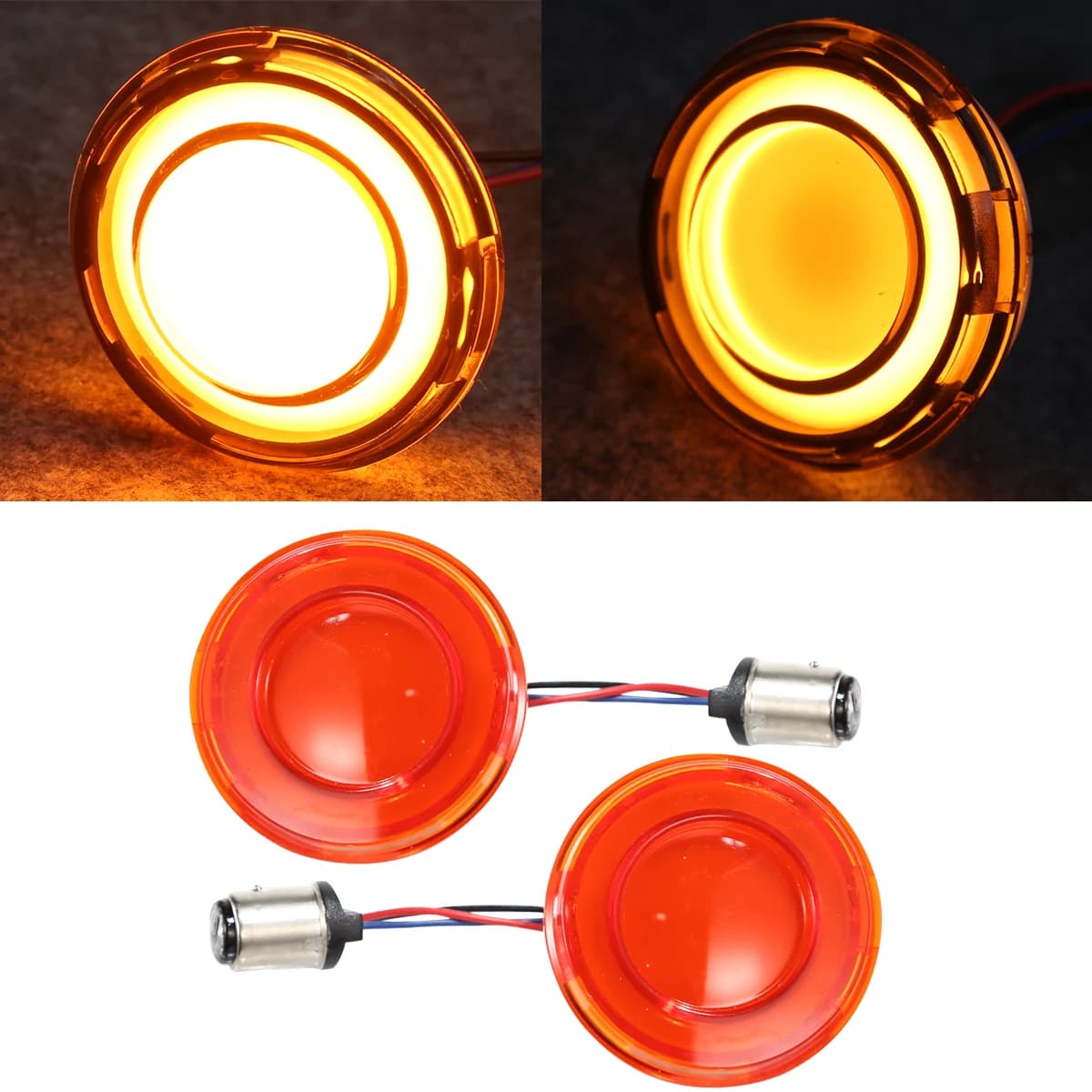 Panneau lumineux LED pour motos, clignotant, Style Bullet, pour Harley Sportster Touring, Fat Boy, S