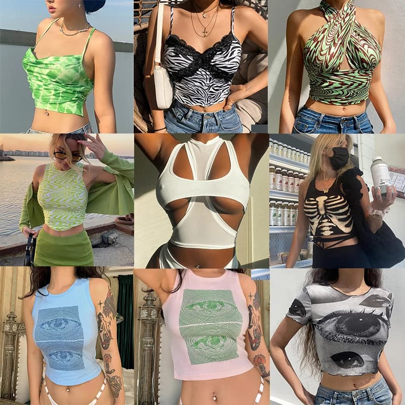 T-shirt Bustier pour bébé des années 90, vêtements pour Corset Y2k, débardeur Sexy, haut court pour 