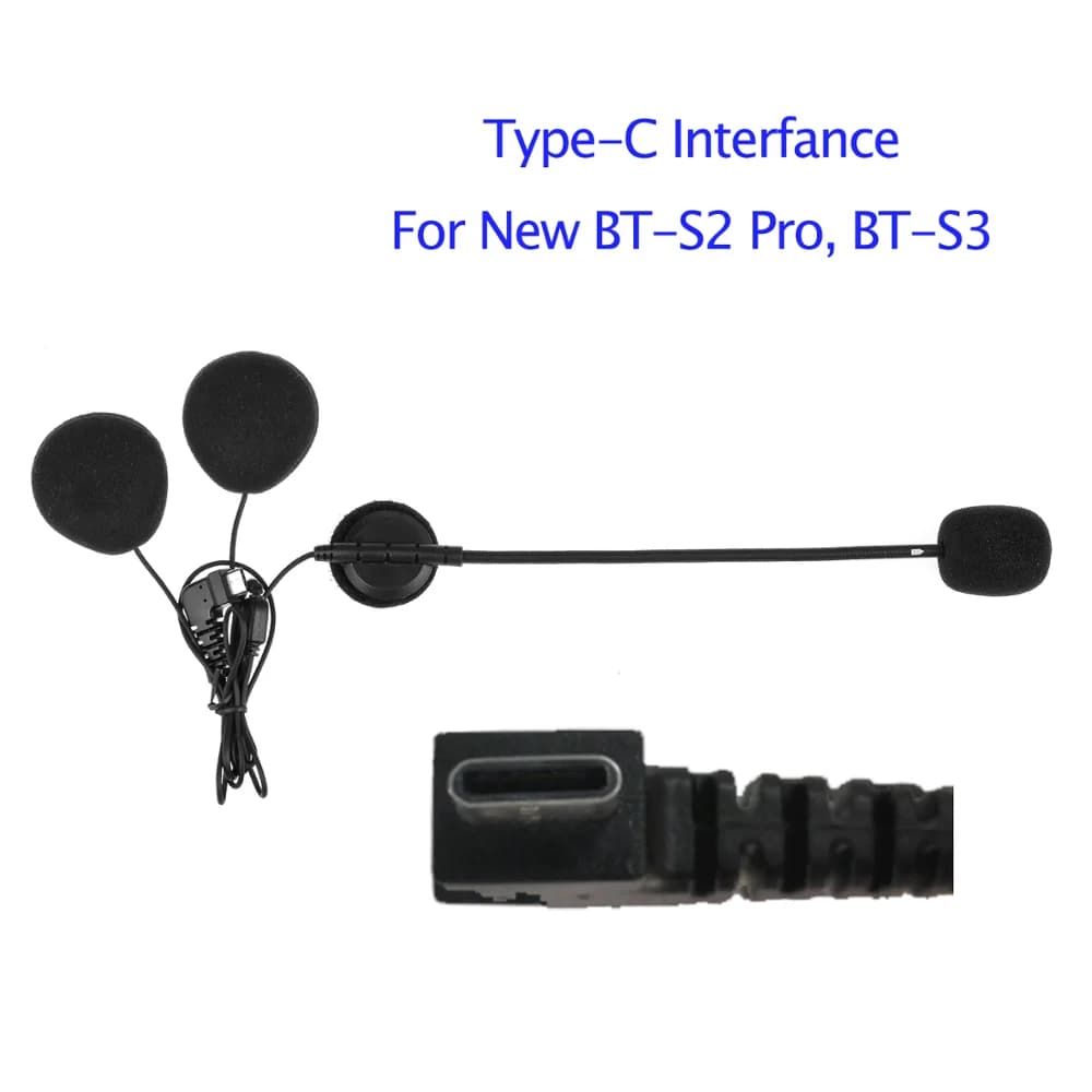 Fodsports BT-S2 S3 Casque Interphone Casque Écouteur type-c Wild Moto Sans Fil Bluetooth Interphone 