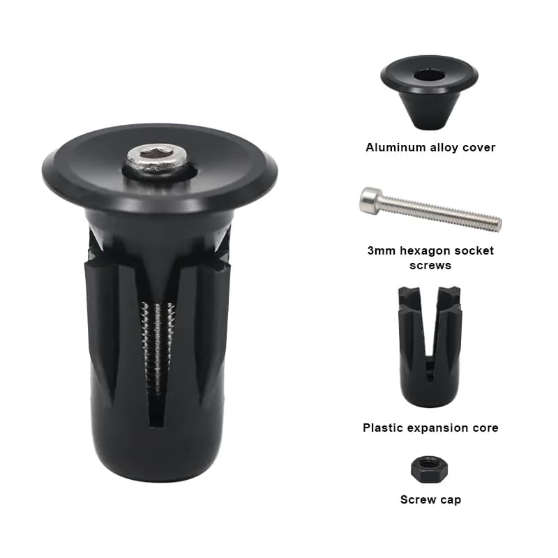 Embout de guidon de poignée de vélo, verrouillage en alliage d'aluminium, poignées de barre de poign