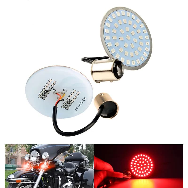 Clignotants LED pour moto, feux de stationnement, feu de freinage, feux de circulation diurne, signa