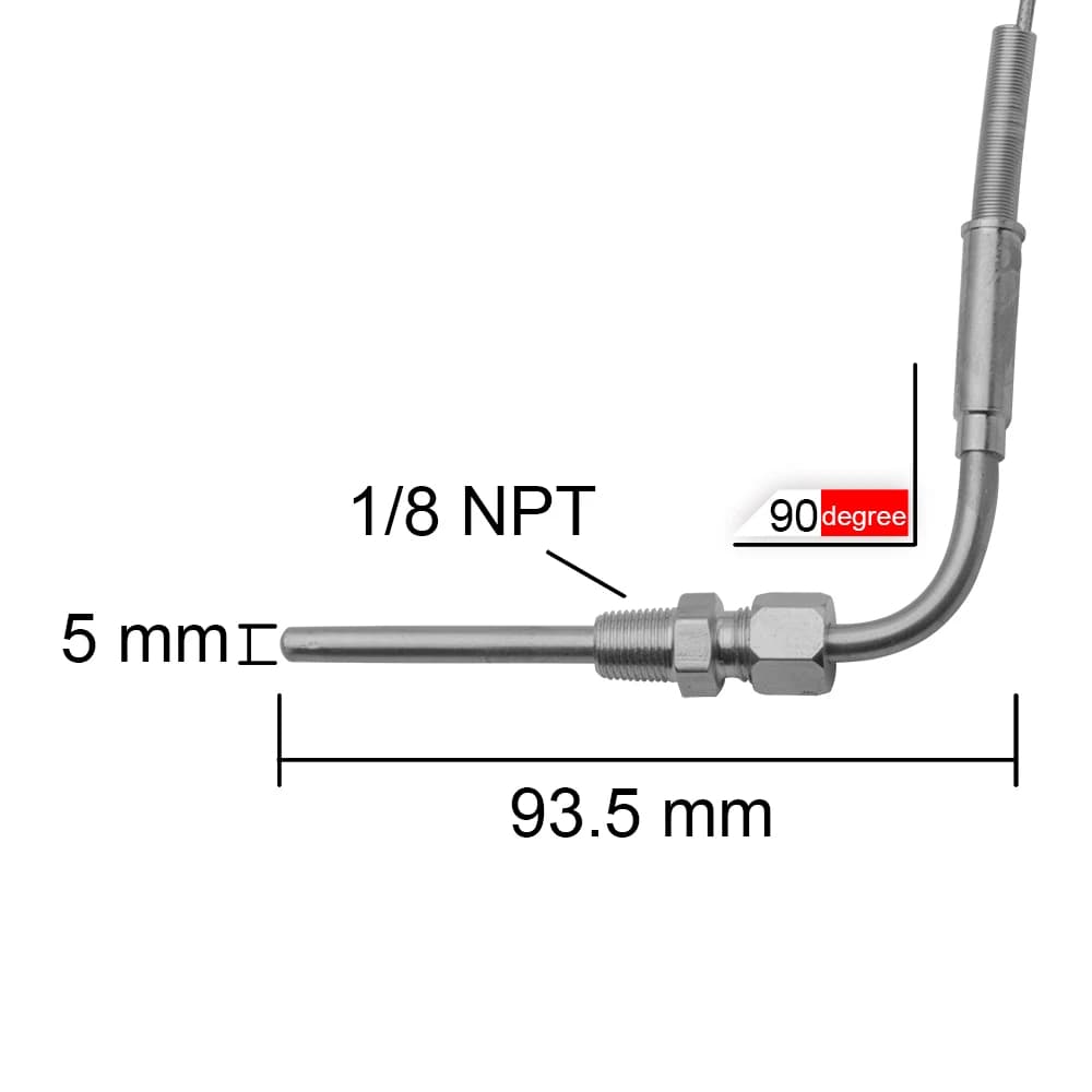 Capteur de température des gaz d'échappement 1.2m sonde de Thermocouple EGT capteurs de température 