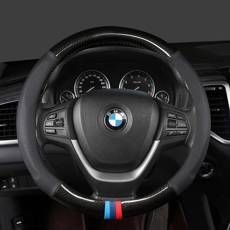 Juste de Volant de Voiture en Cuir de 38cm 15 Pouces, pour BMW Série 1 2 3 4 5 6 7 Z E46 E90 E87 F20