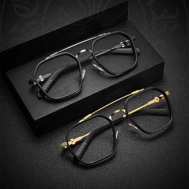 Lunettes Anti-lumière bleue pour hommes et femmes, Design de marque de haute qualité, en titane pur,