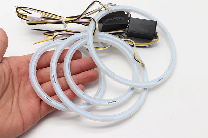 Kit d'anneaux œil d'ange LED en coton SMD de haute qualité, accessoires de voiture pour BMW E30 E32 