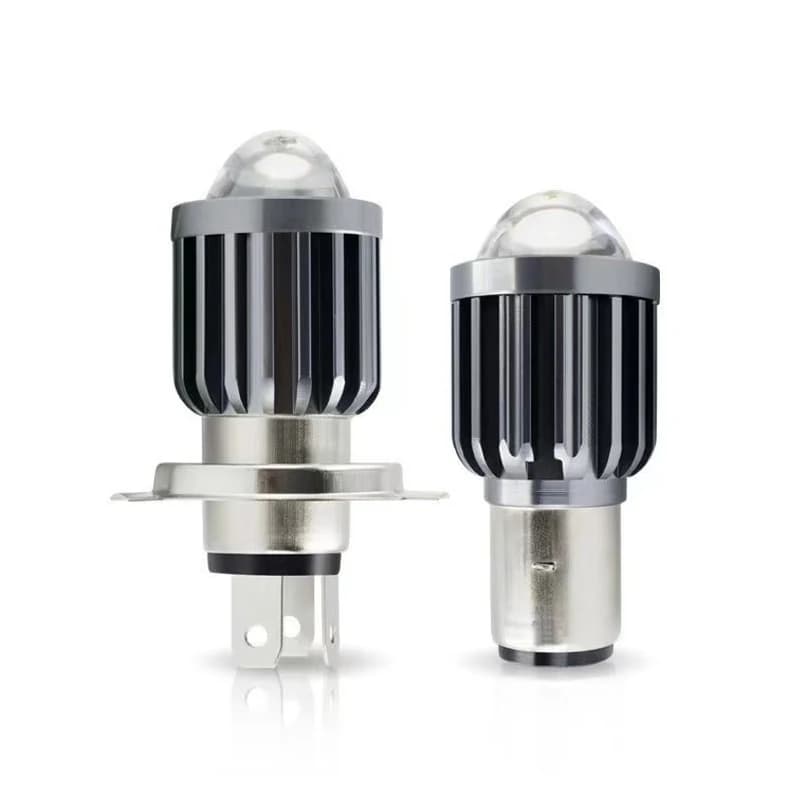 Ampoules de phares de moto, 10000lm H4 LED H6 BA20D 70000LM, lentille CSP blanc jaune, lampe Hi Lo, 