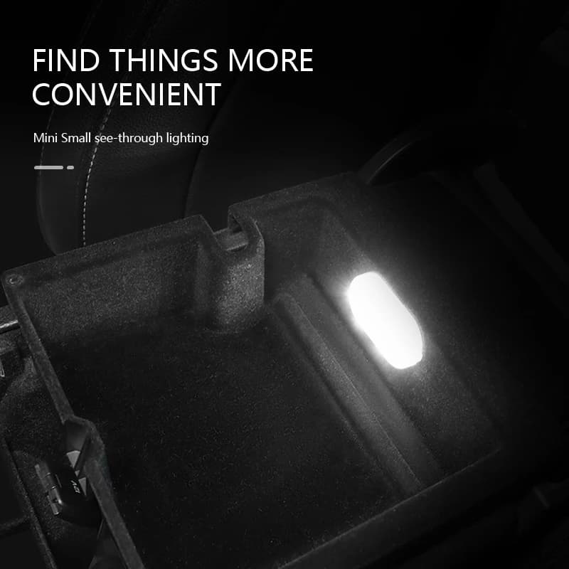 SEAMETAL Mini voiture tactile lumière pour sol coffre capot plafond USB Rechargeable magnétique lamp