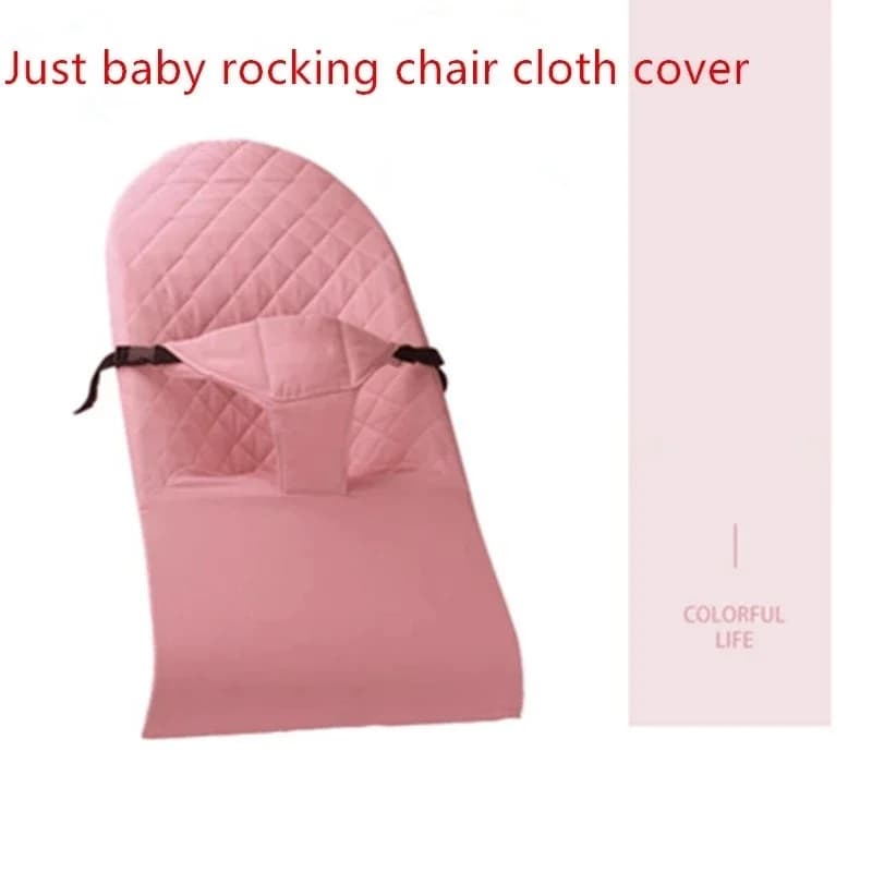 Housse universelle en tissu pour chaise à bascule pour bébé, en coton kaki, accessoires pour berceau