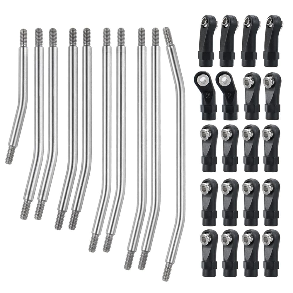 YEAHRUN – maillons métalliques de Suspension avec extrémité de tige en plastique, pour Axial SCX10 I